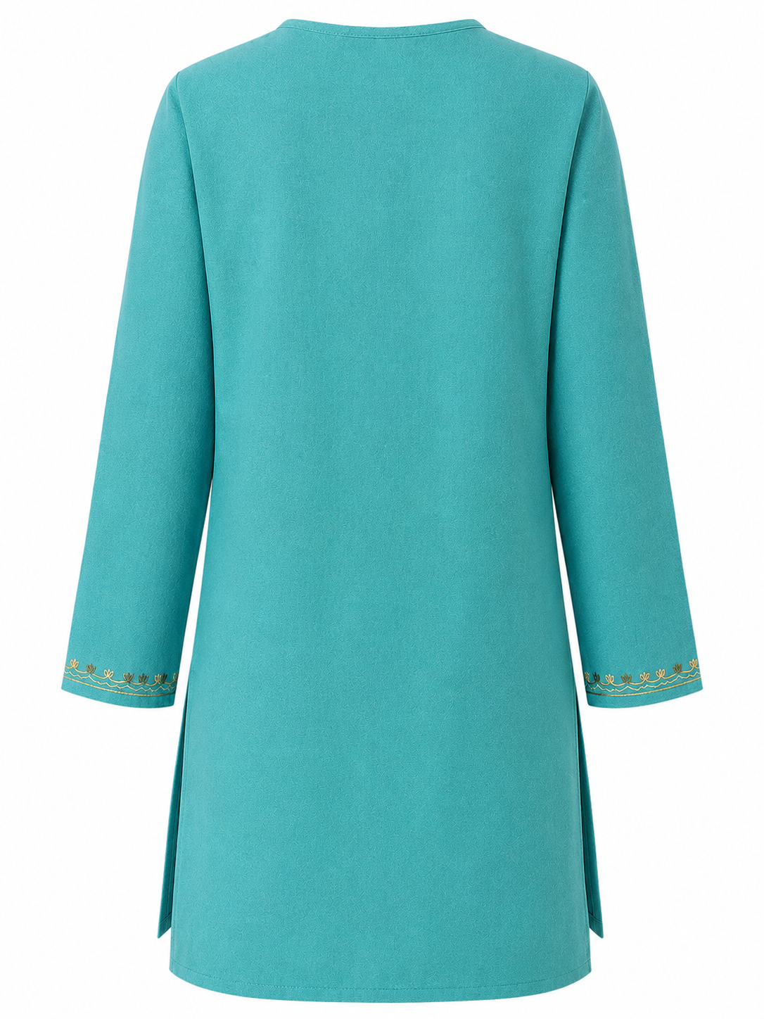 Noor : Aari embroidery summer kurti | Dark Teal